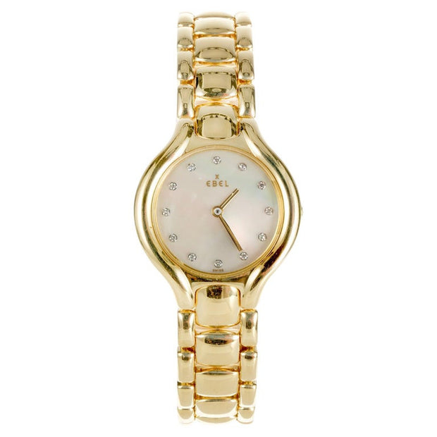 Ebel Beluga Yellow Gold Ladies Wristwatch