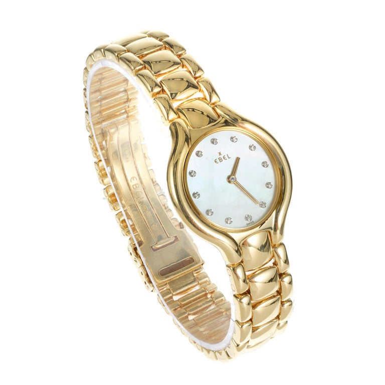 Ebel Beluga Yellow Gold Ladies Wristwatch – image 3