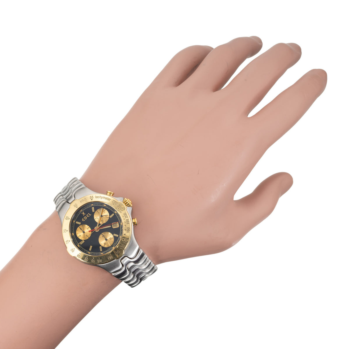 Ebel Two Tone 18k Yellow Gold Steel Mens Sportwave Chronometer – image 5