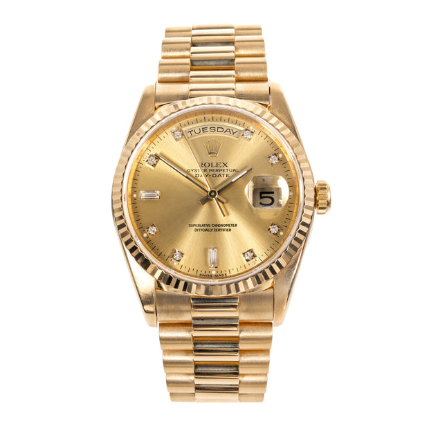 Rolex Yellow Gold President Wristwatch