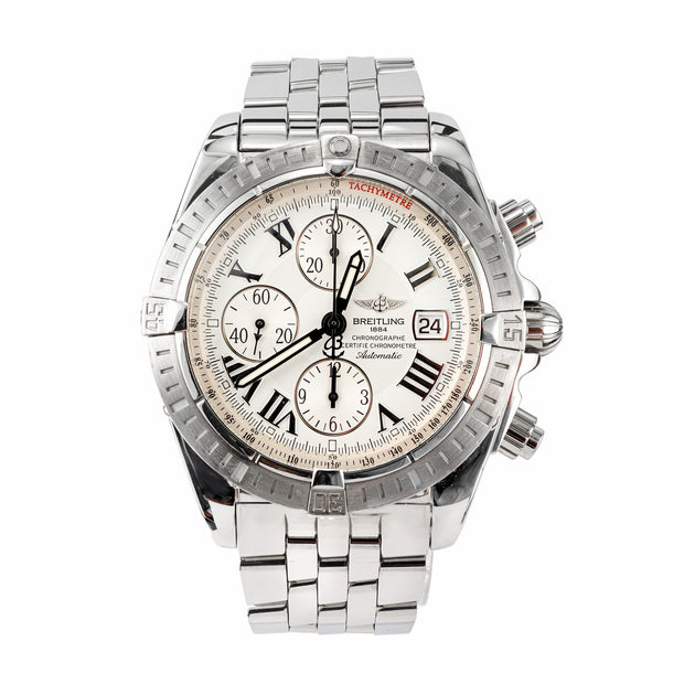 Bretitling Stainless Steel Chronomat Mens Wristwatch