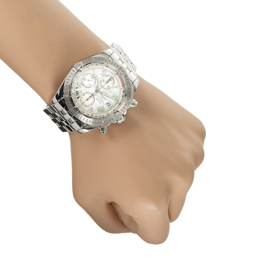 Bretitling Stainless Steel Chronomat Mens Wristwatch – image 6