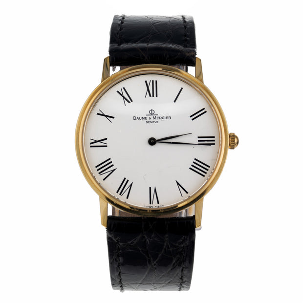 Baume + Mercier Yellow Gold Mens Wristwatch