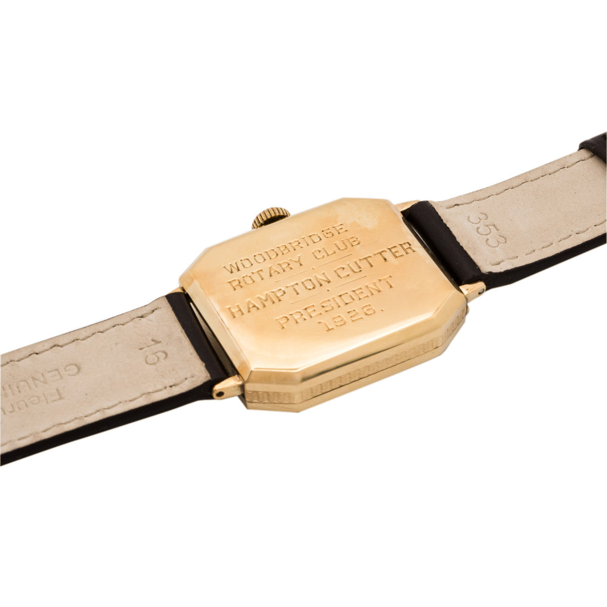 Waltham Yellow Gold Art Deco Mens Wristwatch – image 5