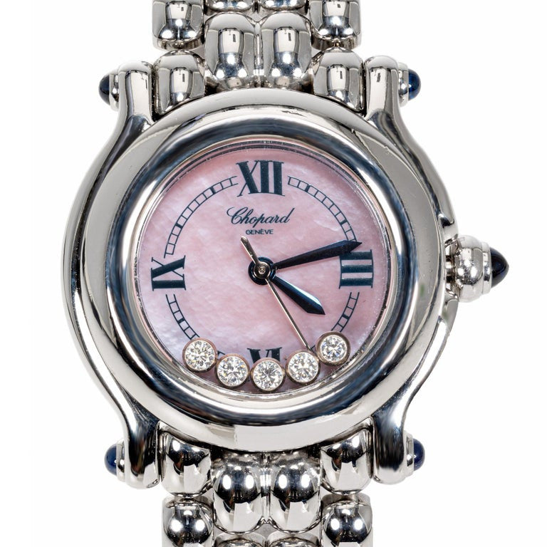 Chopard Stainless Steel Happy Diamond Ladies Wristwatch – image 2