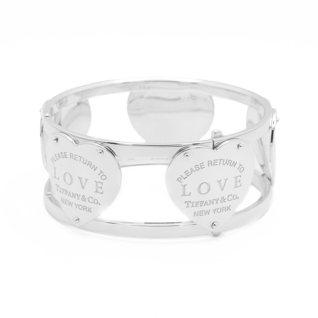 Tiffany & Co Sterling Silver Return To Tiffany Heart Bangle Bracelet – image 2