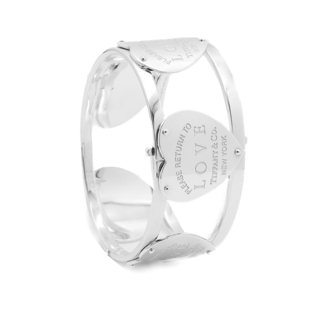 Tiffany & Co Sterling Silver Return To Tiffany Heart Bangle Bracelet – image 3
