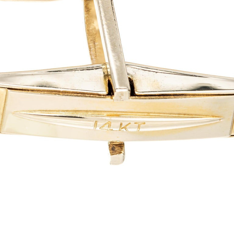 6.00 Carat Citrine Gold textured Cufflinks – image 6