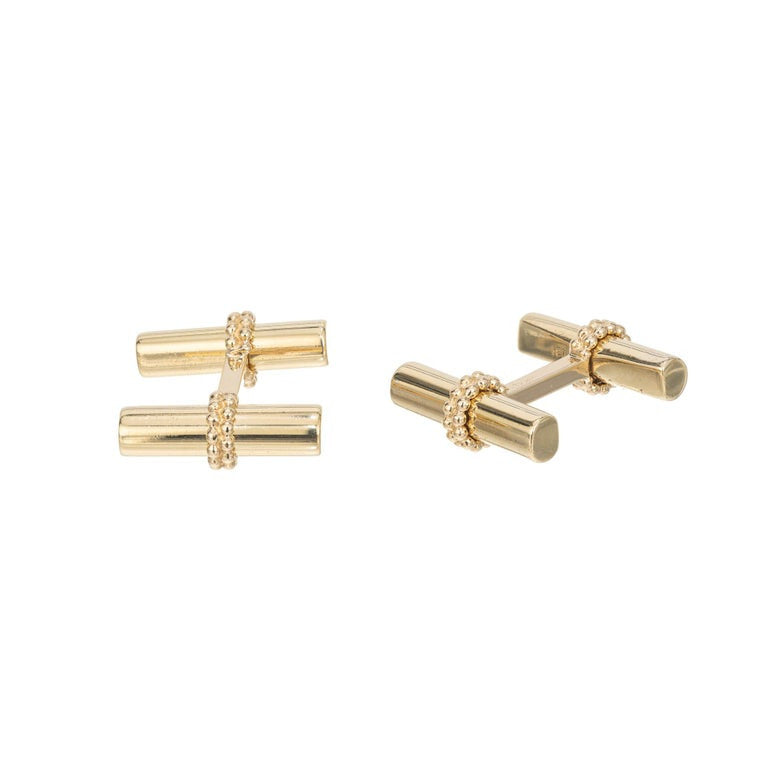 186.00 Carat Multi Color Gemstone Yellow Gold Interchangeable Cufflinks – image 3