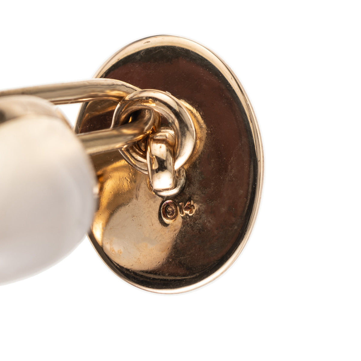 Moonstone Rose Gold Double Sided Cufflinks – image 4