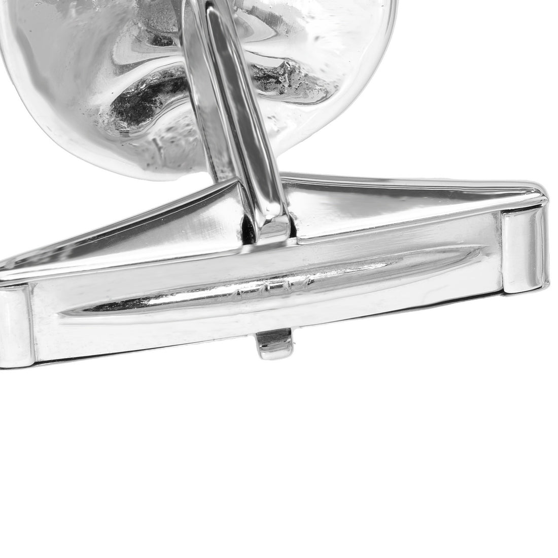 White Gold Comedy and Tradgedy Cufflinks – image 5