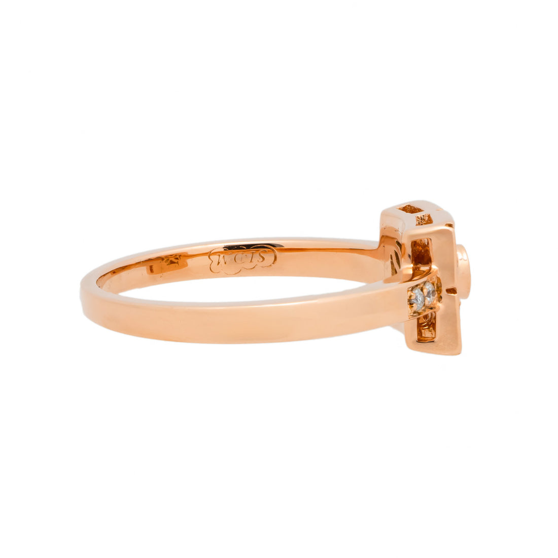 .17 Carat Diamond Halo 14k Rose Gold Engagement Ring – image 3
