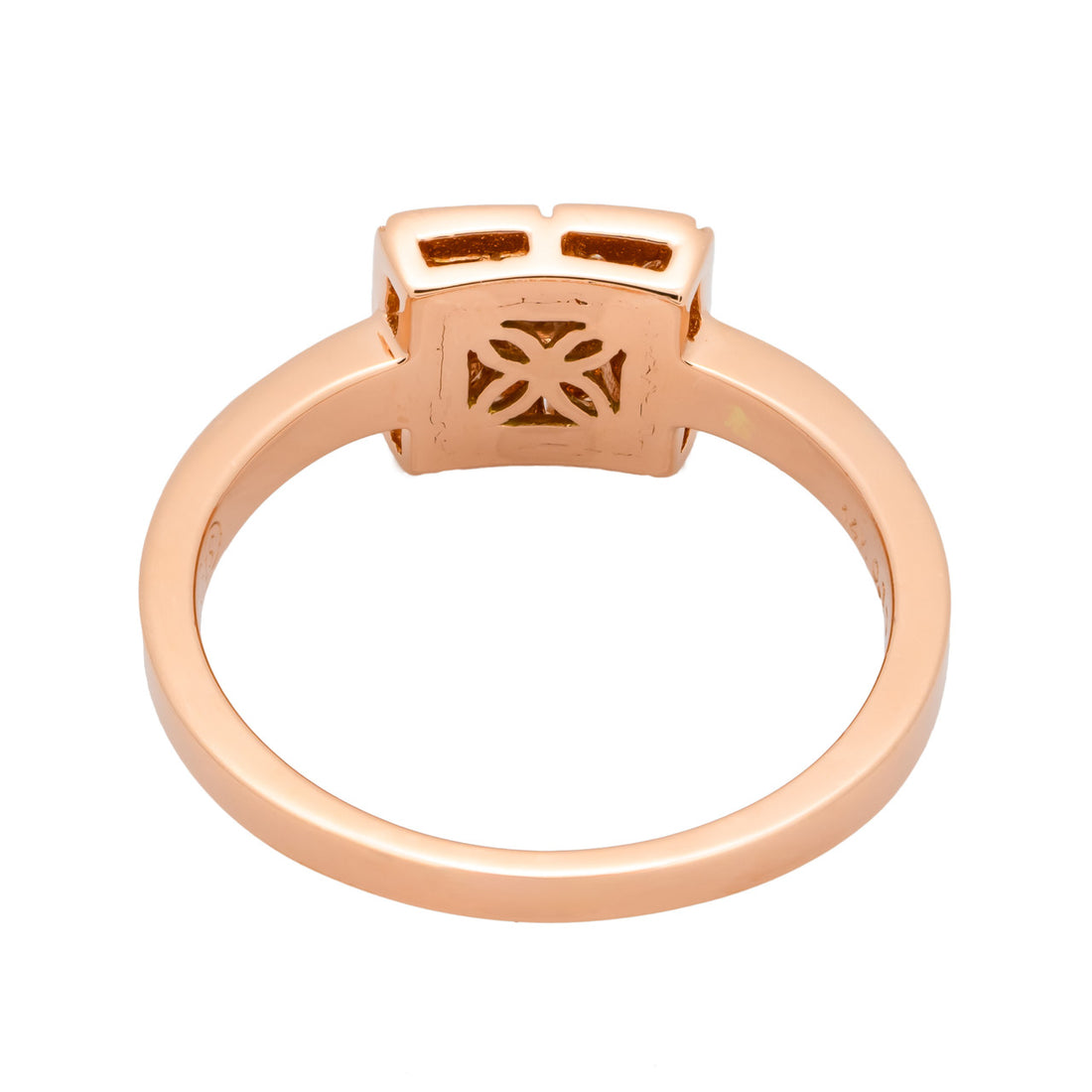 .17 Carat Diamond Halo 14k Rose Gold Engagement Ring – image 5