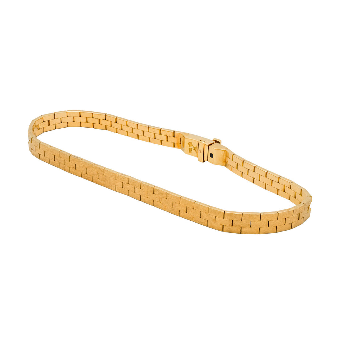 Yellow Gold Brush Finish Bracelet – image 2
