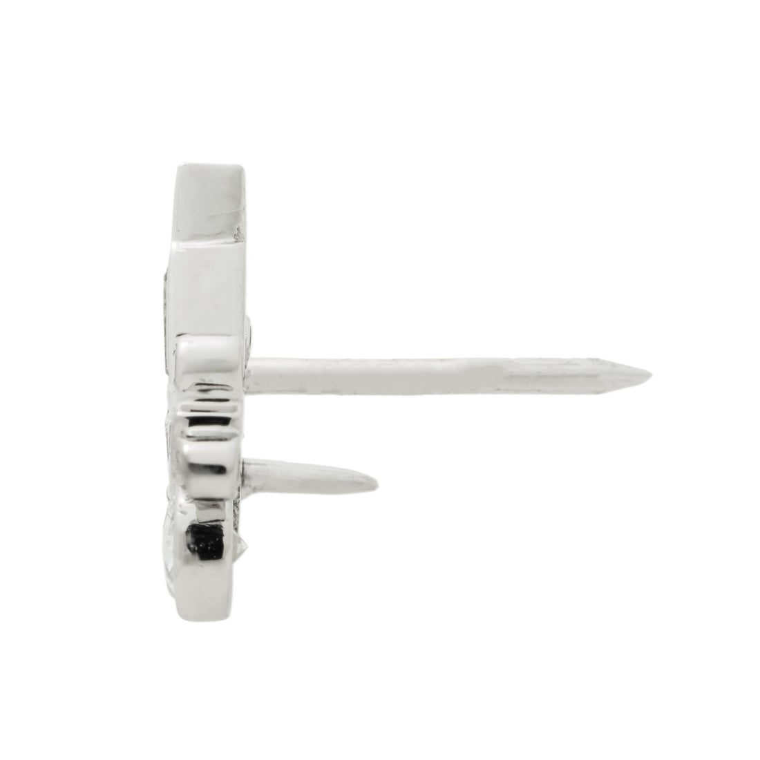 .41 Carat Diamond White Gold Car Tie Tac Lapel Pin – image 3