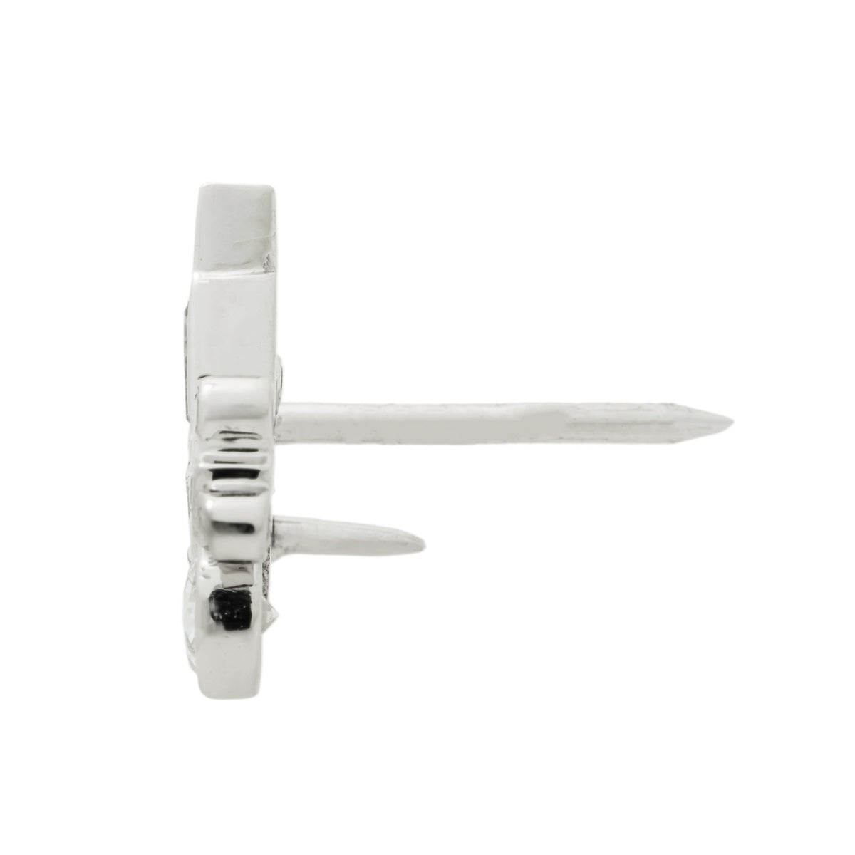 .41 Carat Diamond White Gold Car Tie Tac Lapel Pin – image 3