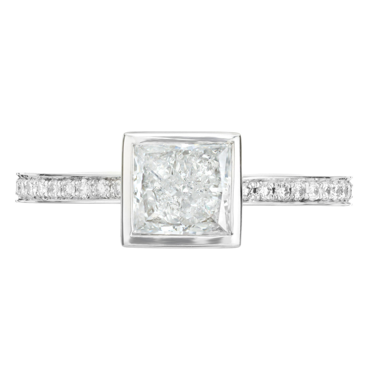Peter Suchy EGL Certified 1.00 Carat Diamond White Gold Engagement Ring – image 4